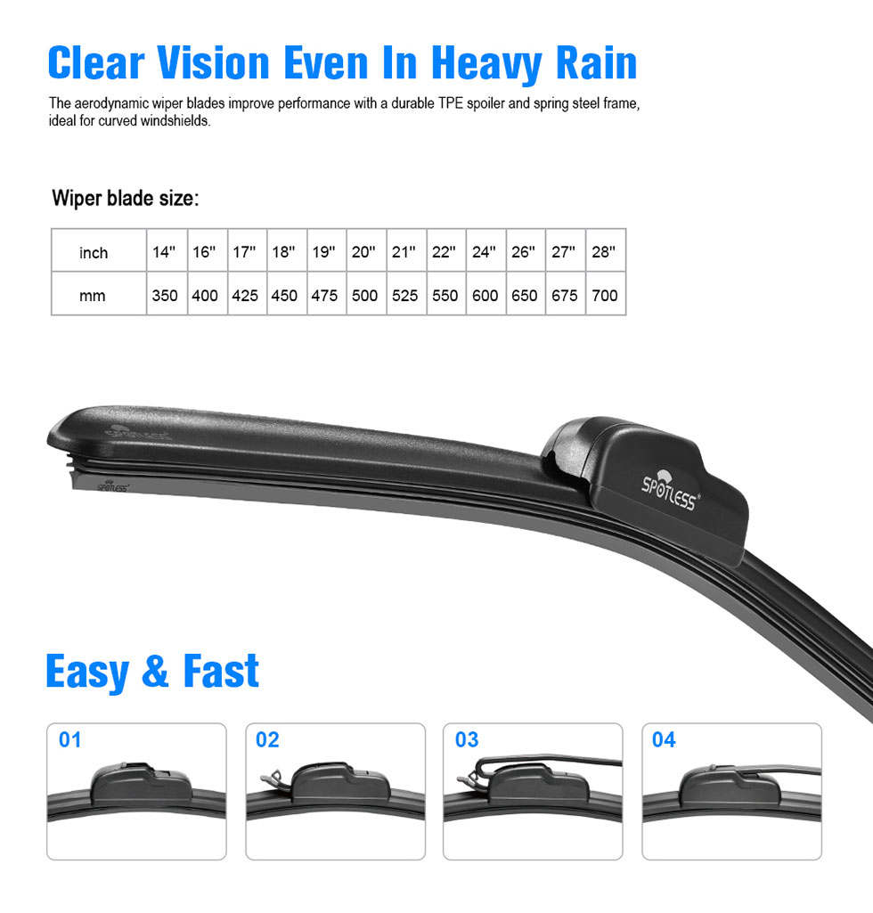 Frameless Windshield Wiper
